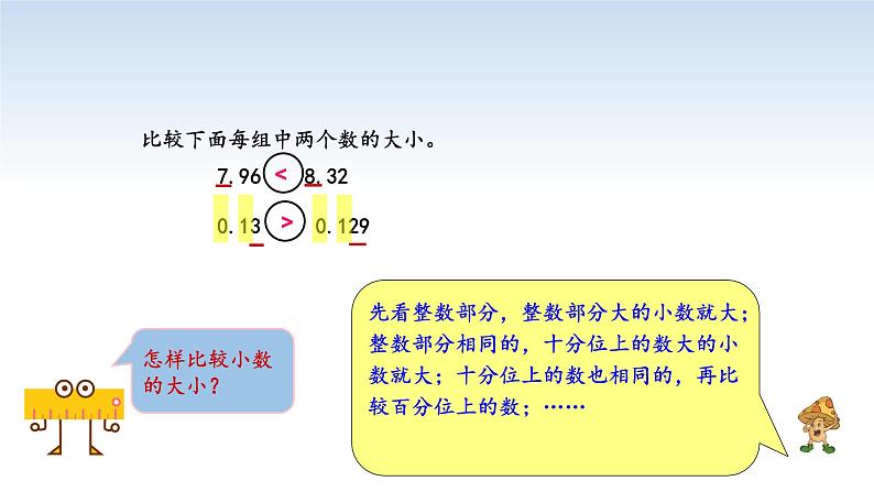 南京江宁区五年级数学上册第三单元第4课《小数大小的比较》课件第5页