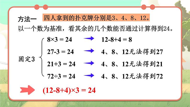 冀教版数学5年级上册 第5单元  24点游戏 PPT课件+教案05