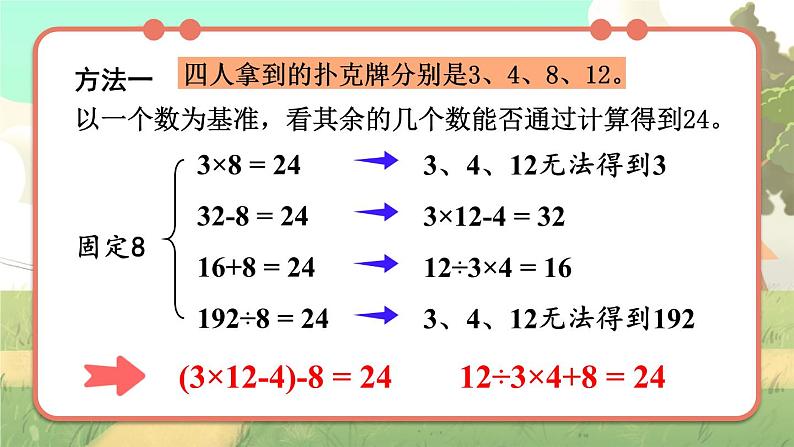 冀教版数学5年级上册 第5单元  24点游戏 PPT课件+教案06