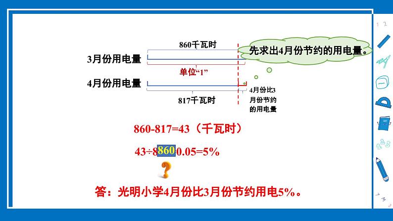 冀教版数学6年级上册 第5单元 5.1 .第1课时 求百分数的问题 PPT课件+教案04