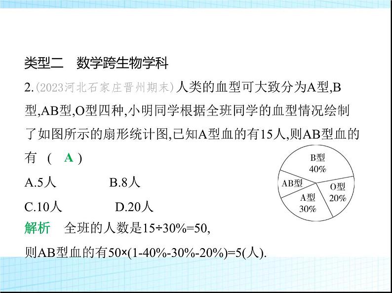 鲁教版六年级数学上册专项素养综合练(七)跨学科专题(二)课件第3页