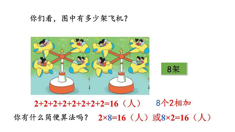 北师大版小学数学二上 3.2 儿童乐园  课件 第6页