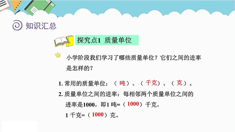 2024六年级数学下册总复习1数与代数第11课时常见的量课件第4页