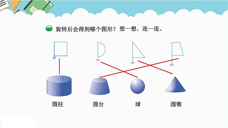 2024六年级数学下册一圆柱和圆锥1面的旋转课件第6页