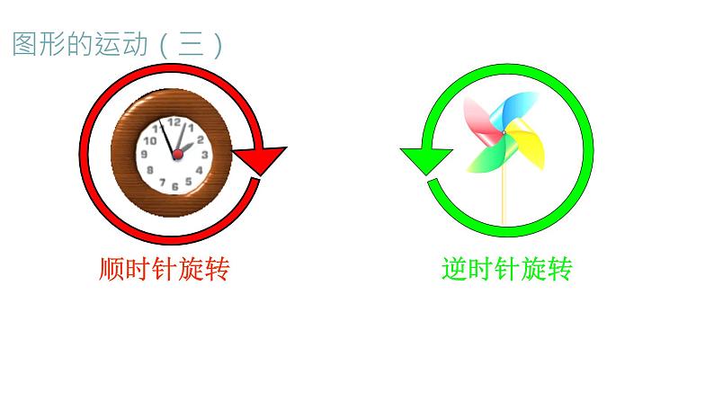 人教版数学五年级下册5、旋转 公开课课件PPT第3页