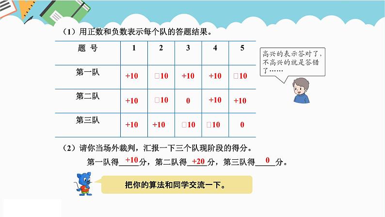 2024六年级数学下册一生活中的负数第4课时负数的应用课件（冀教版）07