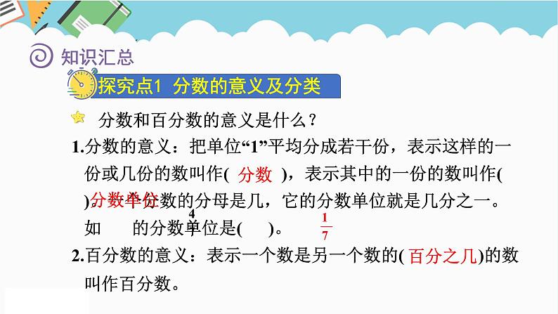 2024六年级数学下册七总复习1数与代数第2课时分数和百分数课件（苏教版）04