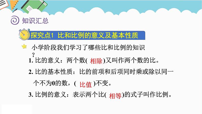 2024六年级数学下册七总复习1数与代数第9课时比和比例课件（苏教版）第4页