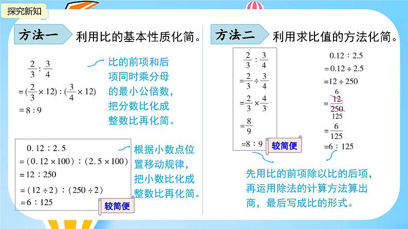 冀教版小学数学六年级上册1.2《 比的基本性质》课件第8页