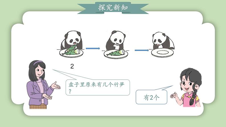 人教版小学数学一年级上册第一单元5以内数的加、减法《0的认识和加、减法》课件07