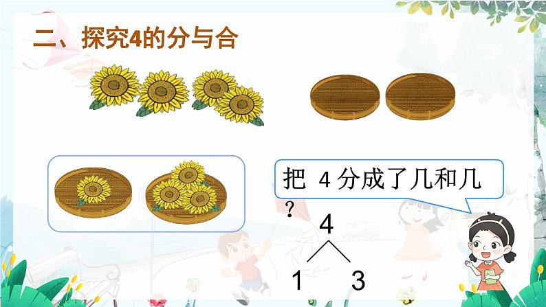 人教数学1年级上册 第1章 第4课时 分与合 PPT课件+教案04