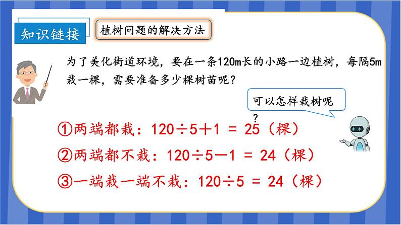 第7单元_第03课时_数学广角-植树问题（3）（环形植树问题）（教学课件）-五年级数学上册人教版第5页