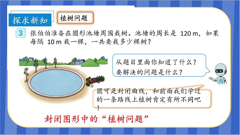 第7单元_第03课时_数学广角-植树问题（3）（环形植树问题）（教学课件）-五年级数学上册人教版第8页