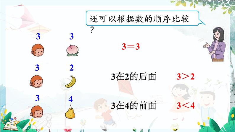 人教版数学一年级上册 1.2 比大小 PPT课件+习题08