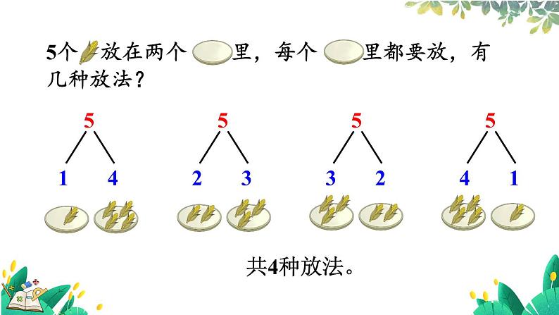 人教版数学一年级上册 1.4.2 分与合 PPT课件+习题08