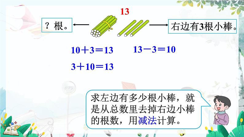 人教版数学一年级上册 4.3 十几加几和相应的减法 PPT课件+教案+习题07