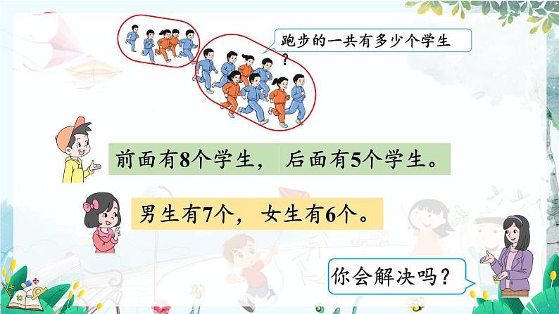 人教版数学一年级上册 5.2 8、7、6加几 PPT课件+教案+习题04