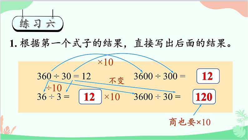 北师大版数学四年级上册 六、除法-第11课时   练习六  课件04