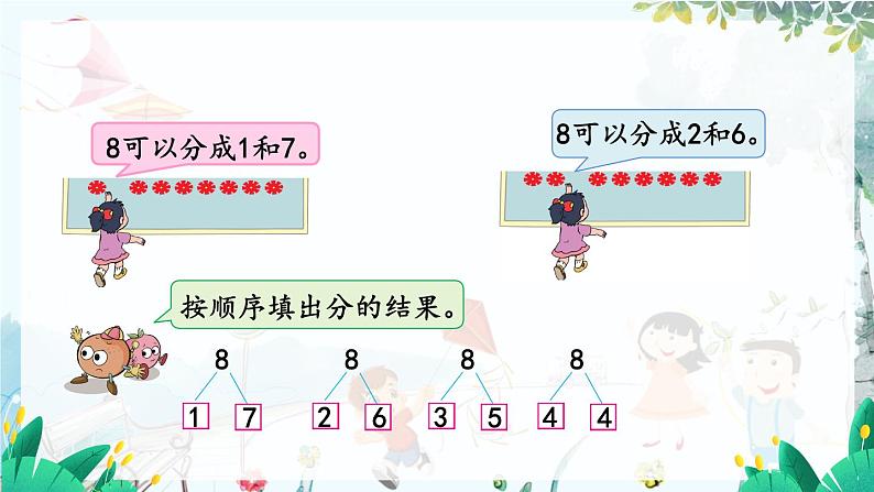 苏教版数学一年级上册 2.3 8、9的分与合 课件+教案+习题04