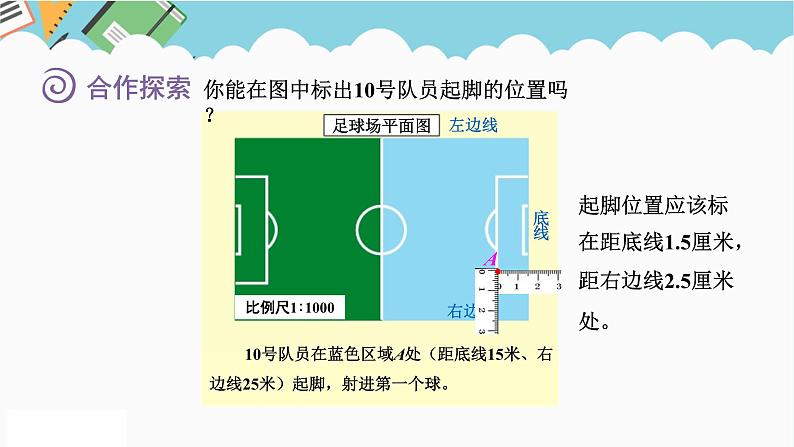 2024六年级数学下册四快乐足球__比例尺信息窗3求图上距离课件（青岛版六三制）07