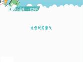 2024六年級(jí)數(shù)學(xué)下冊四快樂足球__比例尺信息窗1比例尺的意義課件（青島版六三制）