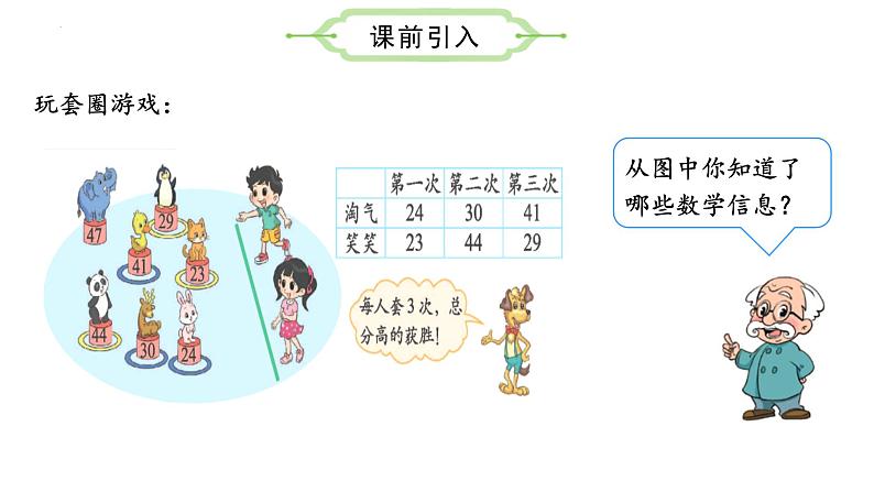 1.1 谁的得分高 （课件）二年级数学上册同步课件 北师大版第4页