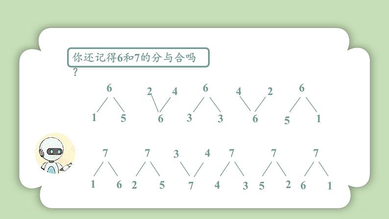 人教版小学数学一年级上册第二单元6-10的认识和加、减法《8和9加、减法》课件05