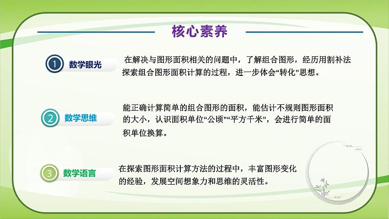 【核心素养】北师大版数学五年级上册 6.1组合图形的面积 同步课件第4页