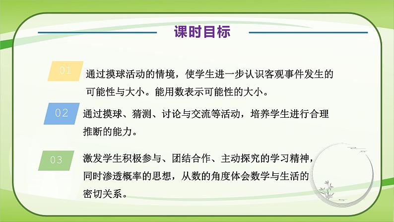 【核心素养】北师大版数学五年级上册 7.2摸球游戏 同步课件06