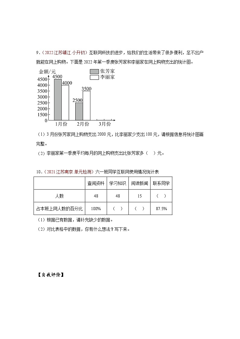 【核心素养】苏教版数学六年级上册 第6单元 第12课时 《互联网的普及》 教学课件+同步教案+同步练习03