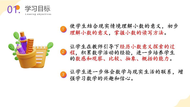 【核心素养】苏教版数学五年级上册 第3单元第1课时 小数的意义及读写 教学课件+同步教案+同步练习02