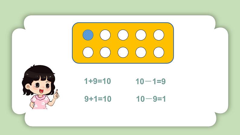 人教版小学数学一年级上册第二单元10的认识和加、减法《10的加、减法》课件第8页