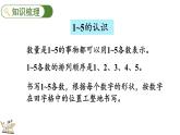 人教版（2024）一年级数学上册课件 1.4 整理和复习