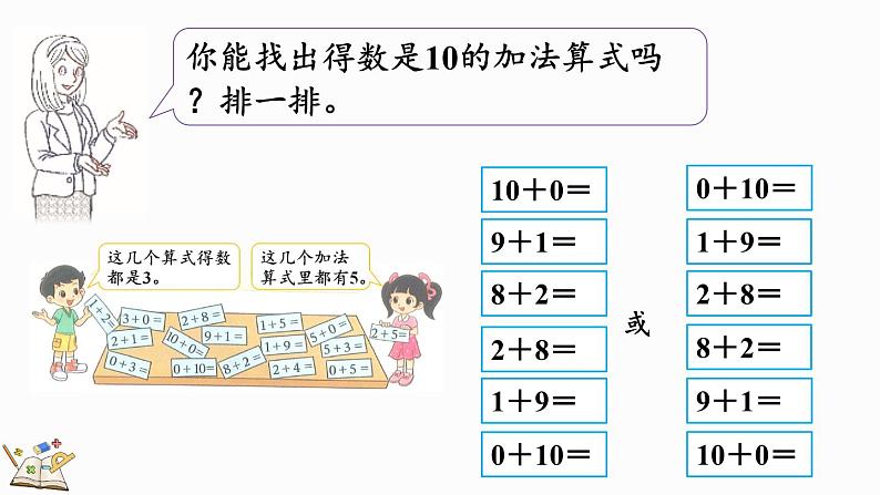 北师大版（2024）一年级数学上册课件 4.10 做个加法表第6页