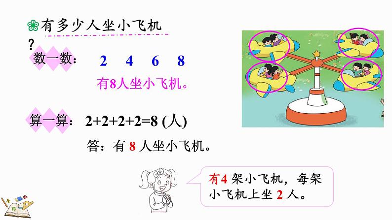 北师大版二年级数学上册课件 3.2 儿童乐园第4页