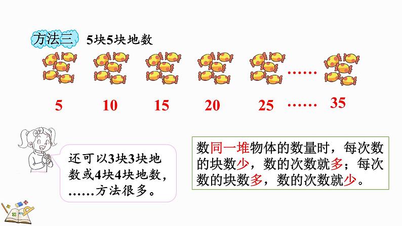 北师大版二年级数学上册课件 3.1 有多少块糖第4页