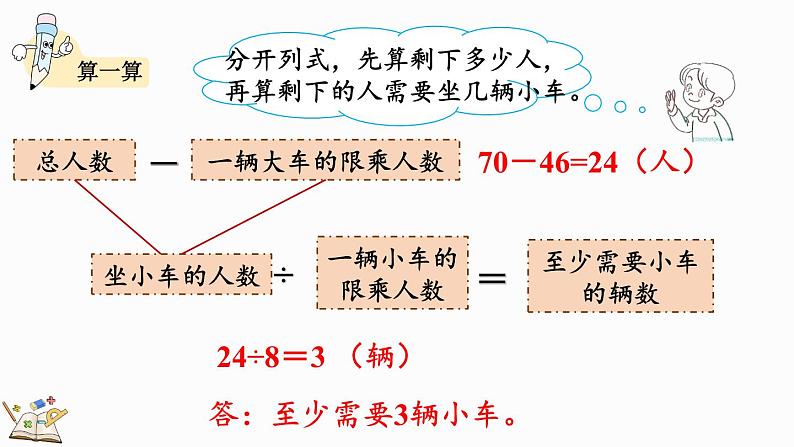 北师大版三年级数学上册课件  1.6 过河（2）第6页