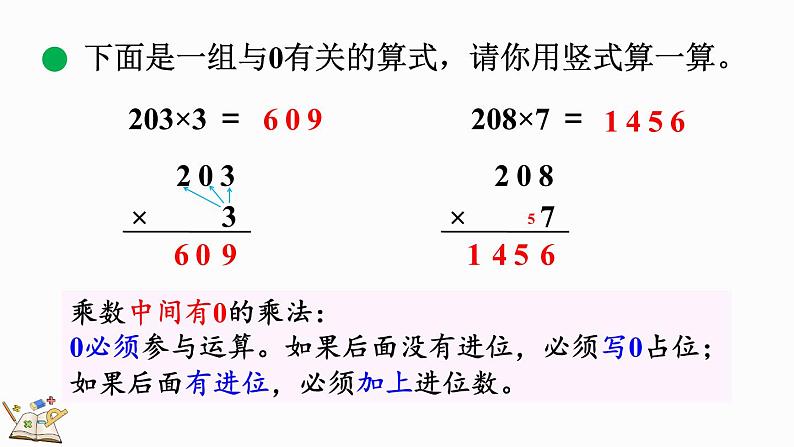 北师大版三年级数学上册课件  6.5 0×5=？第7页