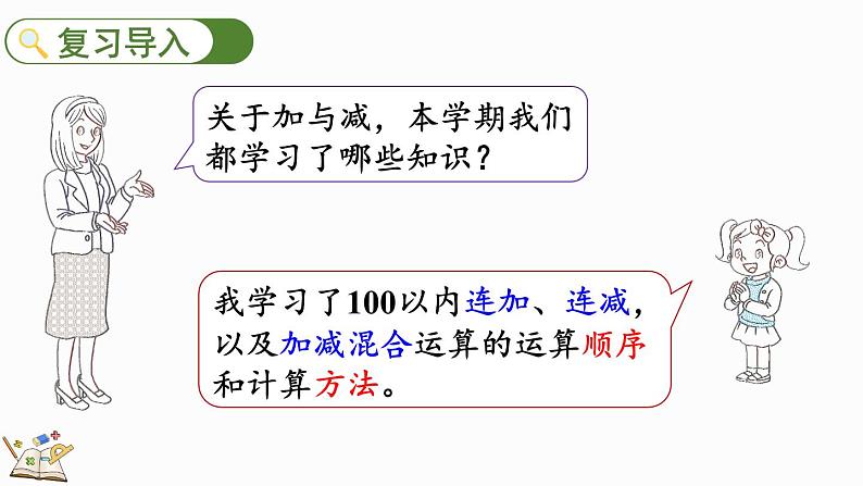 北师大版二年级数学上册课件 总复习（1） 加与减第2页