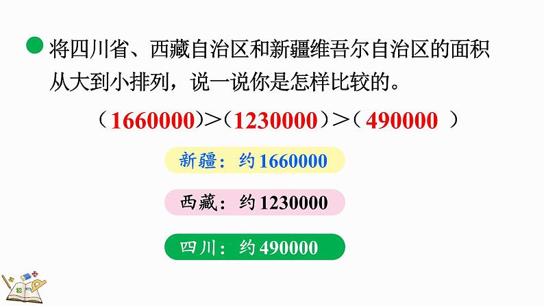 北师大版四年级数学上册课件 1.4 国土面积第8页