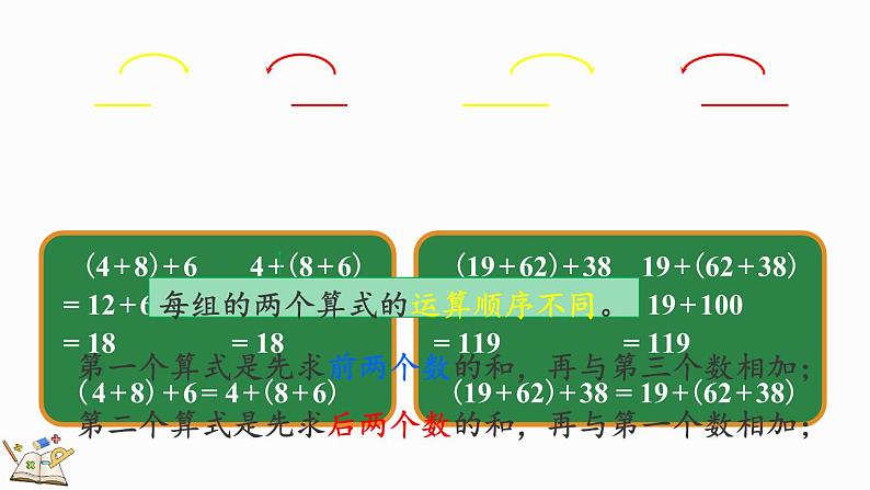 北师大版四年级数学上册课件 4.4 加法结合律第4页