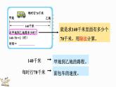 北师大版四年级数学上册课件 6.8 路程、时间与速度（2）