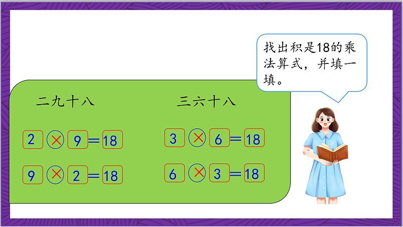 北师大版数学二年级上册 8.4《做个乘法表》课件第7页