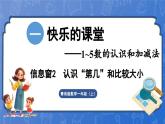 第1单元   快乐的课堂——1~5数的认识和加减法 信息窗2  认识“第几”和比较大小（课件）-2024-2025学年一年级上册数学青岛版（2024）