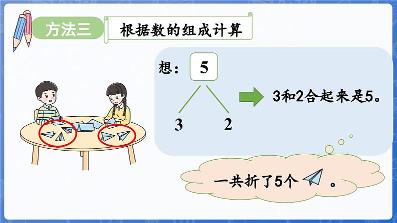 第1单元   快乐的课堂——1~5数的认识和加减法 信息窗3  5以内的加法（课件）-2024-2025学年一年级上册数学青岛版（2024）08