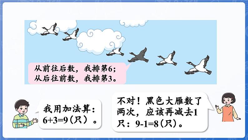 智慧广场——简单的重叠问题（课件）-2024-2025学年一年级上册数学青岛版（2024）06