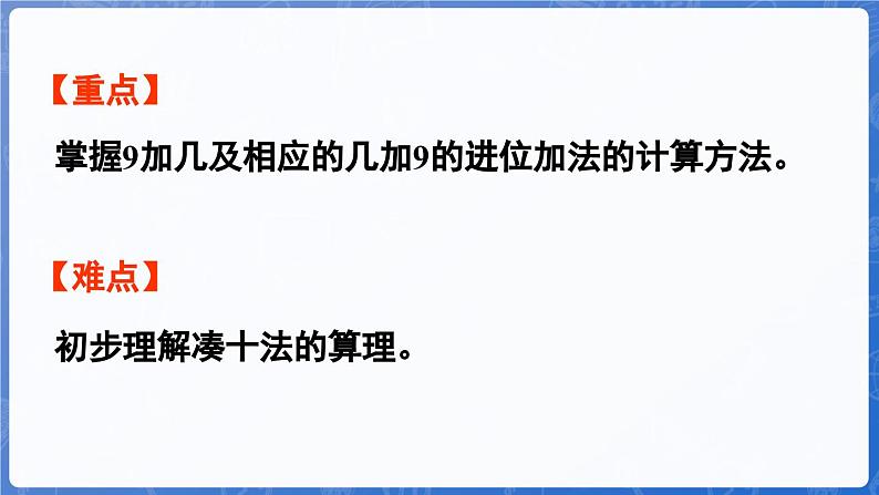 第5单元   我爱读书——20以内的进位加法 信息窗1   9加几（课件）-2024-2025学年一年级上册数学青岛版（2024）03