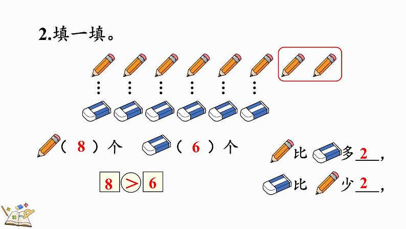 2024-2025学年一年级上册数学人教版2.1.5 练一练 课件07