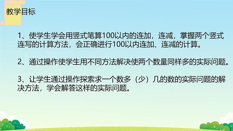 一 100以内的加法和减法（三）整理与复习（课件）-2024-2025学年数学二年级上册苏教版第2页