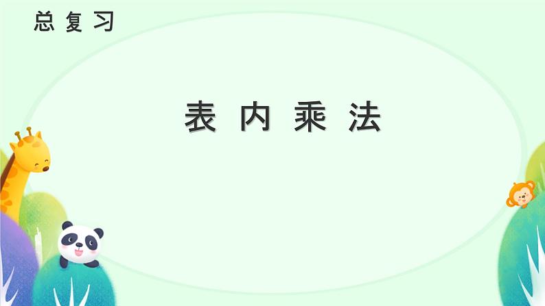 六 表内乘法和表内除法（二） 总 复 习（课件）-2024-2025学年数学二年级上册苏教版01